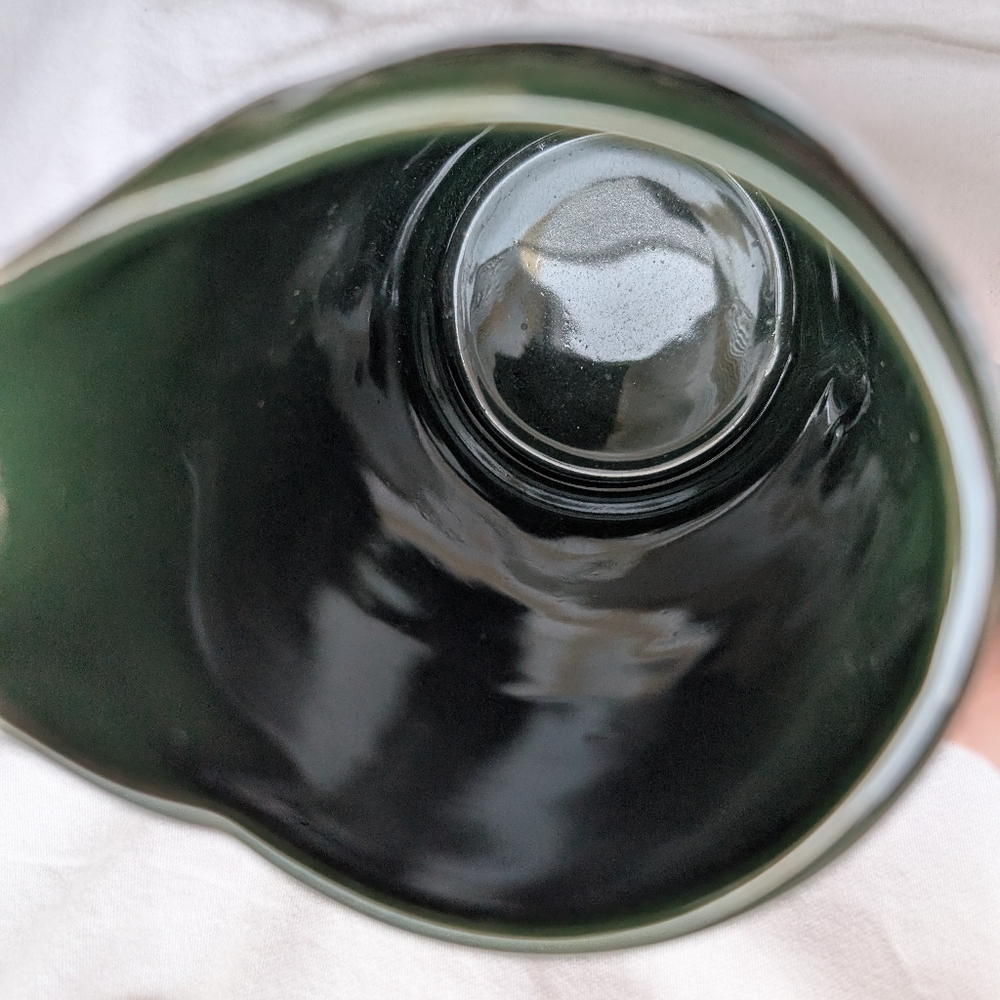 Vintage Frankoma Westwind Green Glaze Red Pottery Pitcher - Picture 7 of 8